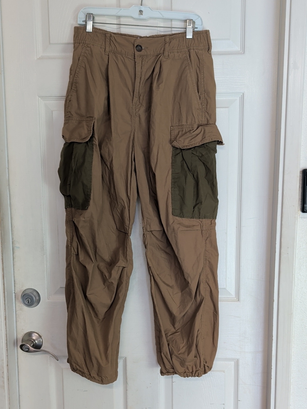 By Anthropologie Parachute Pants Cotton Women 28